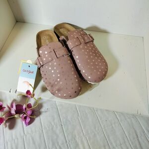 Cat & Jack Mauve Starry Kids Slippers